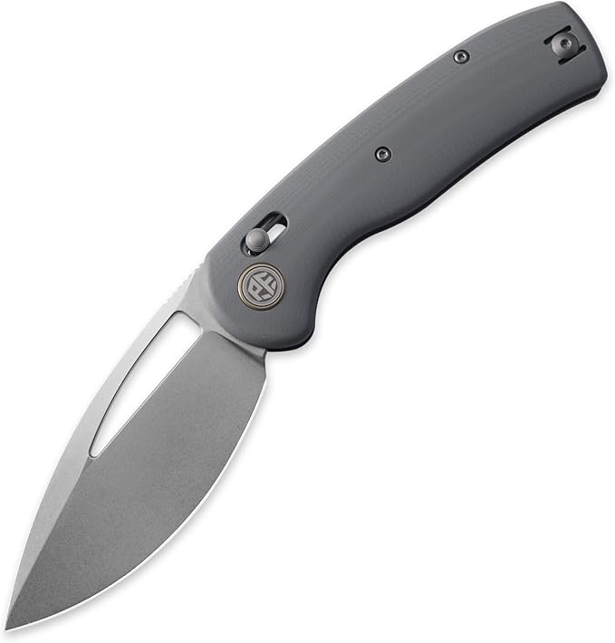 Petrified fish PFP13 Viper Folding Knife,3.5" K110 Steel Stonewashed Blade G10 Handle Pocket Knife