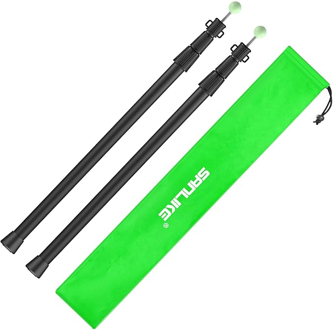 SANLIKE Telescoping Tarp Poles Tent Poles, 96" Aluminum Canopy Poles Extendable Pole for Awning