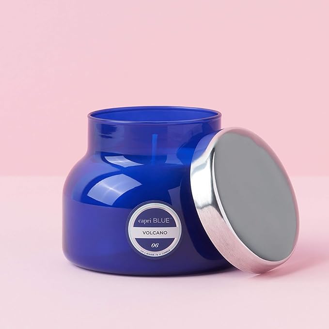 Capri Blue Volcano Scented Candles - Luxury Glass Jar Candles for Home Scented with Tropical Fruit