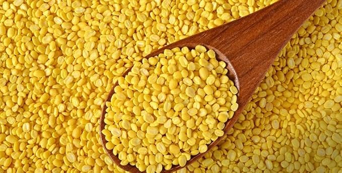 Rigel Spices Moong Dal 2 Lbs - Protein-Rich Yellow Mung Beans - Quick-Cooking Nutrient-Packed