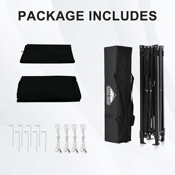 EAGLE PEAK Flex Ultra Compact 5x5 Pop-up Canopy, Sun Shelter, Changing Room, Portable Privacy