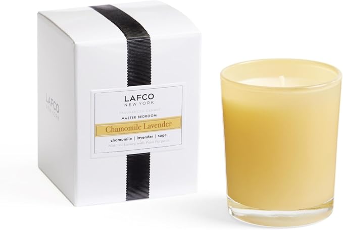 LAFCO New York Votive Candle, Chamomile Lavender - 1.9 oz - 20-Hour Burn Time - Reusable Glass