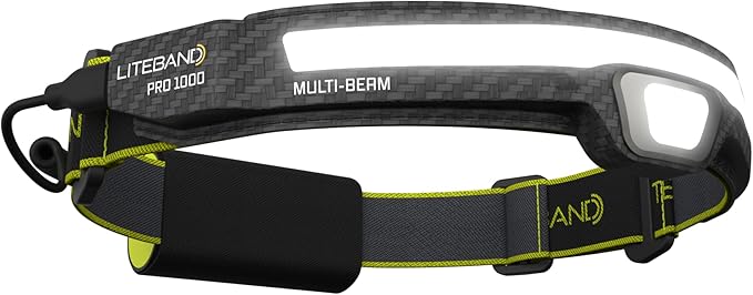 OPTIMAL VENTURES LED Headlamp, Liteband PRO 1000 Lumen Super Bright Head Lamp, Powerful Battery