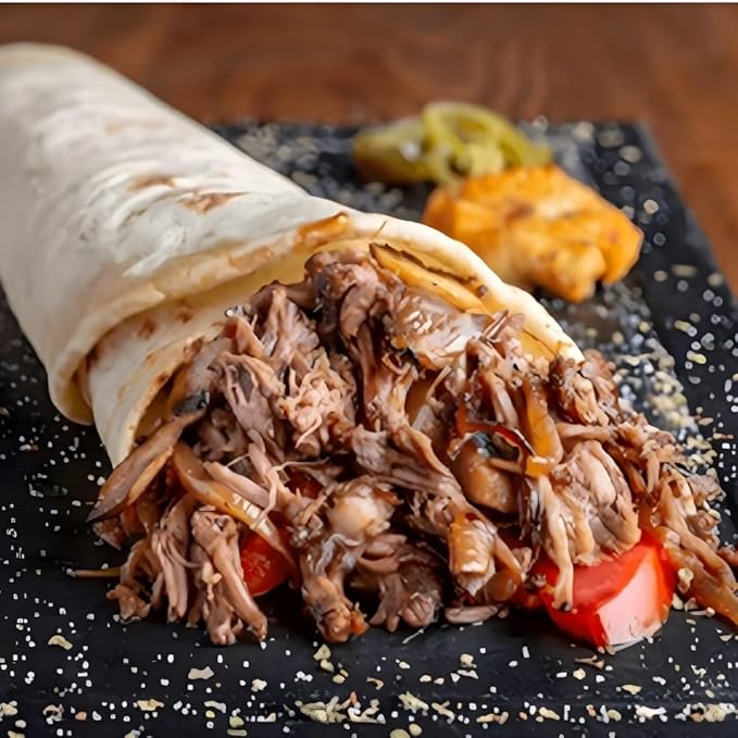 Old Hacienda Pulled BBQ Flavored Pork | 100% Shredded Seasoned Pork with Sauce | Fully Cooked &