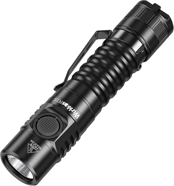 Wurkkos FC11C Led Flashlight Rechargeable High Lumen 1200, Small Powerful Flashlight USB C, Super