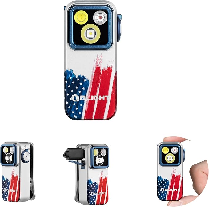 OLIGHT Oclip Pro EDC Flashlight Clip-on Light, Rechargeable 500 Lumens with Three Lighting