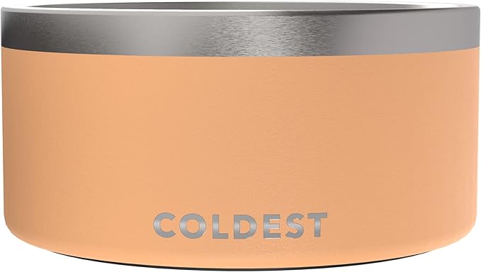 Coldest Dog Bowl - Anti Rust Metal, Non Slip, 3 Layers Insulated Stainless Steel Dog Bowls - Spill