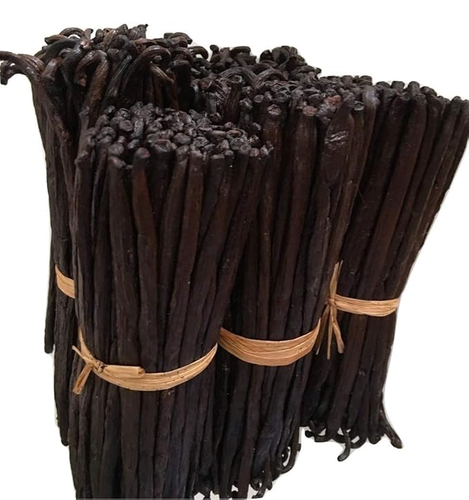 12 Organic Madagascar Vanilla Beans Grade A. Certified USDA Organic 6"-7.5" by FITNCLEAN VANILLA