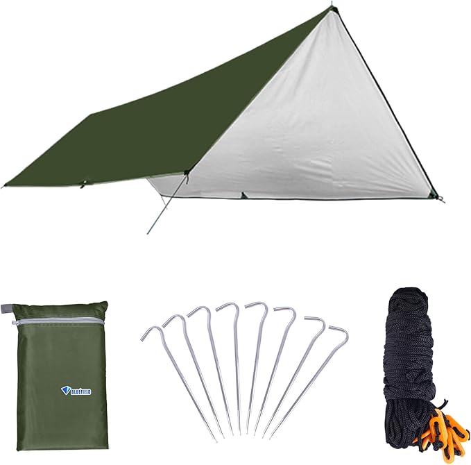 Azarxis Waterproof Camping Tent Tarp Hammock Rain Fly Footprint Ground Cloth Shelter Sunshade Beach