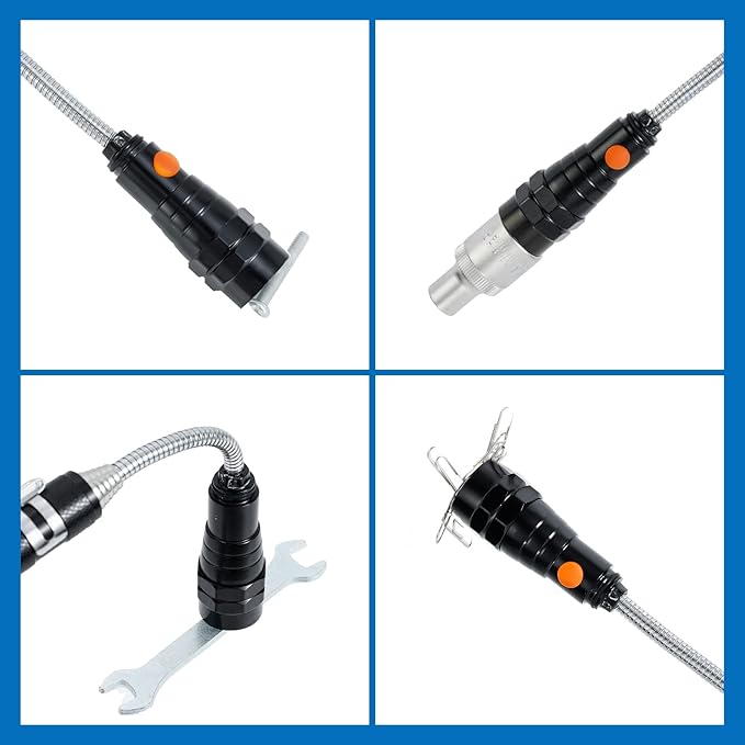 VIBELITE Gifts for Dad, Magnetic Flashlight with Tool Magnetic Lanyard, Telescoping Magnet Pickup