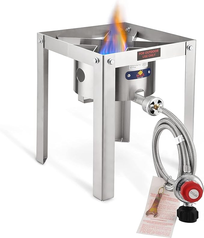 ARC 55,000BTU Propane Burner Camping Stove,Outdoor Gas Stove Burner Cooker for Cooking for Turkey