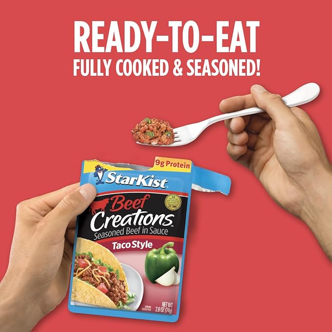 StarKist Beef Creations Sweet BBQ, 2.6 oz pouch