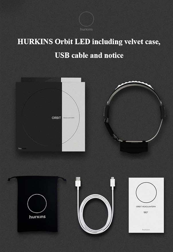 Orbit 2025 Edition Headlamp ??210° Wide Beam + 60° Focus Light, 1020 Lumens, USB-C Rechargeable