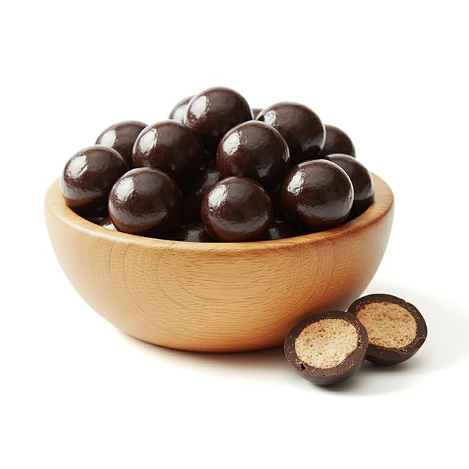 NY Spice Shop Dark Chocolate Espresso Chocolate Malt Balls Party Decorations - 8 Ounce Malted Milk