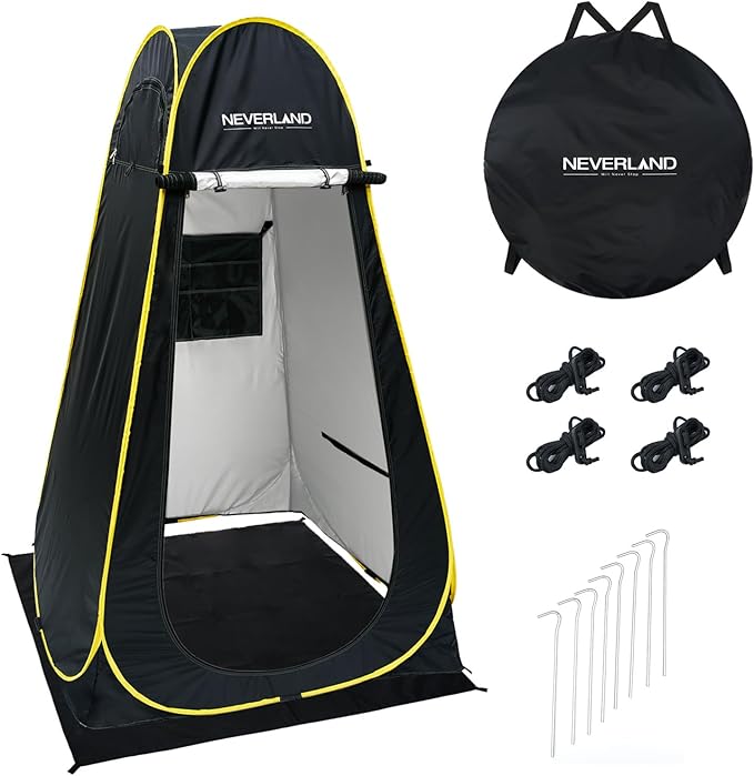 NEVERLAND Pop up Privacy Shower Tent - Portable Changing Shower Tent, Dressing Room, Bathroom