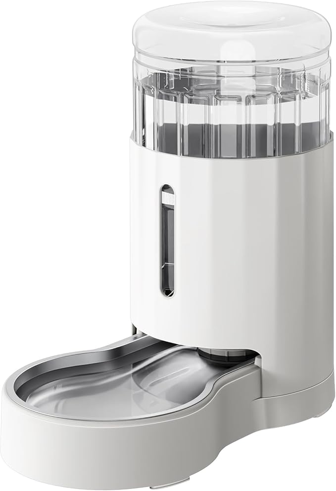 CZPET Automatic 6L Dog and Cat Water Dispenser with Stainless Steel Bowl Gravity Waterer,100%