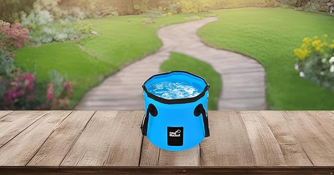 BANCHELLE Collapsible Bucket Water Container Portable Folding Camp Wash Basin for Outdoor Traveling