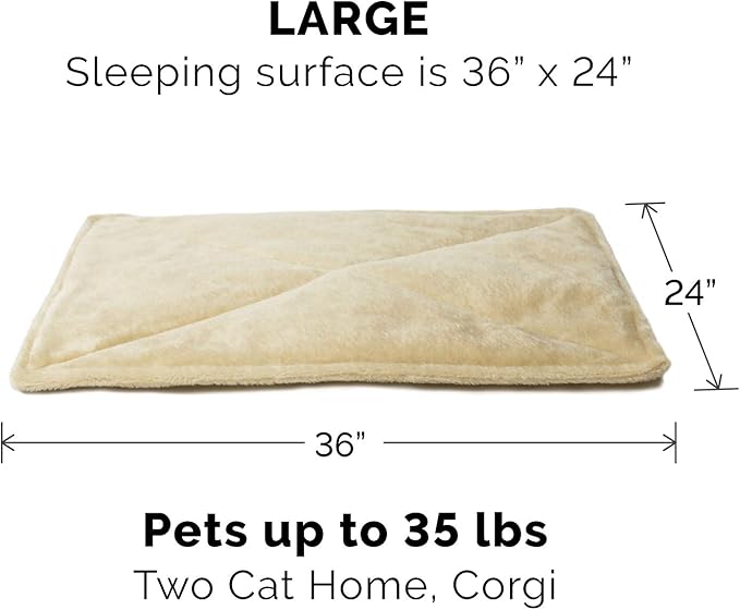 Furhaven ThermaNAP Self-Warming Cat Bed for Indoor Cats & Large/Medium Dogs, Washable & Reflects