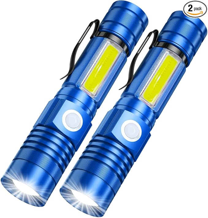 Rechargeable LED Flashlights, Magnetic Flashlight Super Bright Tactical Flashlight with