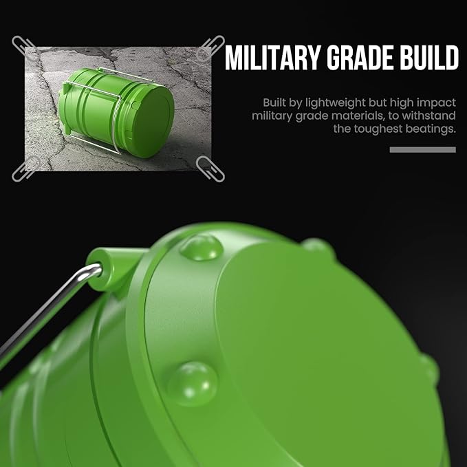 Lichamp LED Camping Lantern, 4 Pack Battery Powered Flashlight for Power Outages, Portable