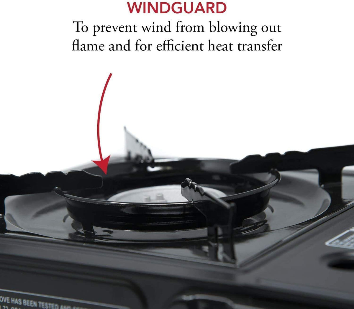 Gas One Portable Butane Camping Stove with Case: Automatic Ignition, Precise Heat Control - Camping