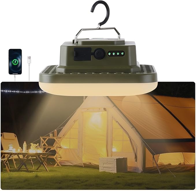 Portable Rechargeable LED Camping Lights for Hanging,Waterproof Outdoor Light,Super Bright Hanging
