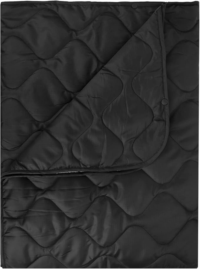 Military Poncho Liner 55”x 79” Camping Blanket Insulation Compact Waterproof for Travel Stadium