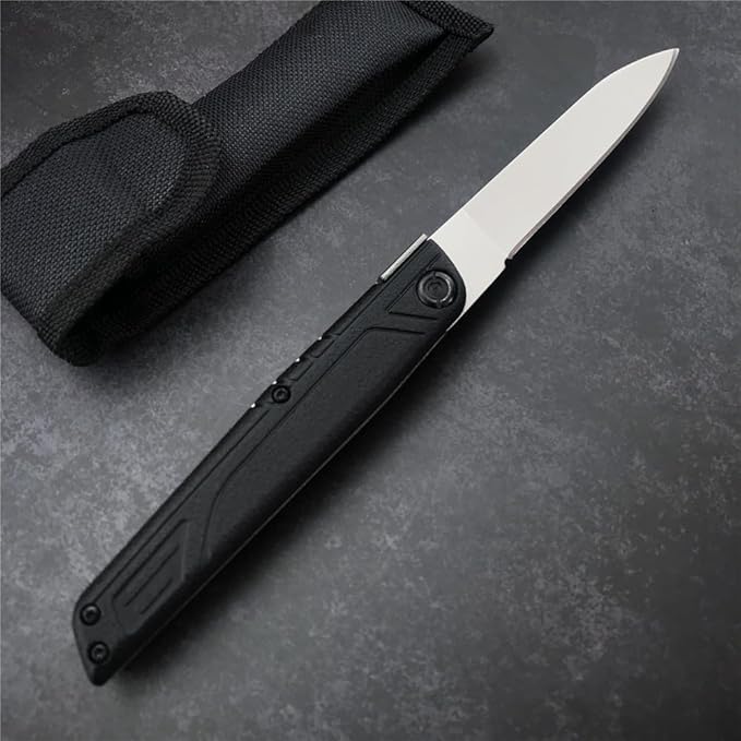 7.8" Folding Knife 440C Stainless Steel Blade ABS Handle Pocket Knife Outdoor Portable Knives