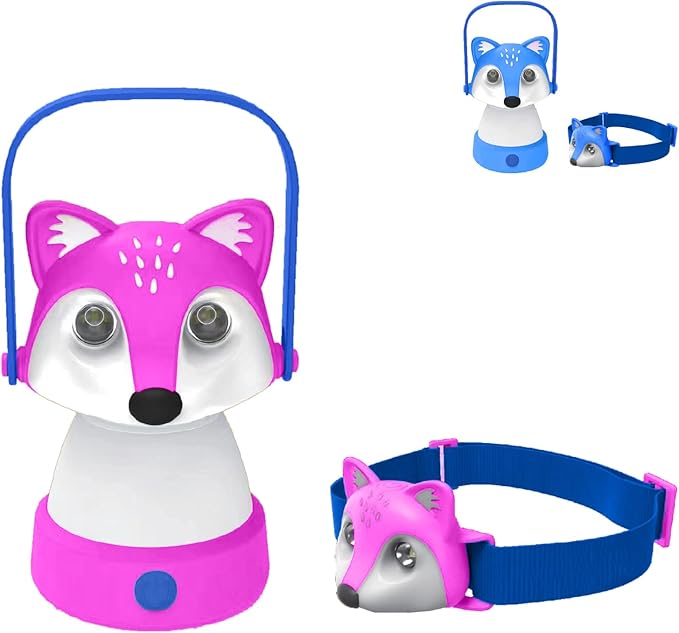 Kids Camping Essentials ??LED Kids Lantern and Rechargeable Kids Headlamp Set | Multiple Purposes