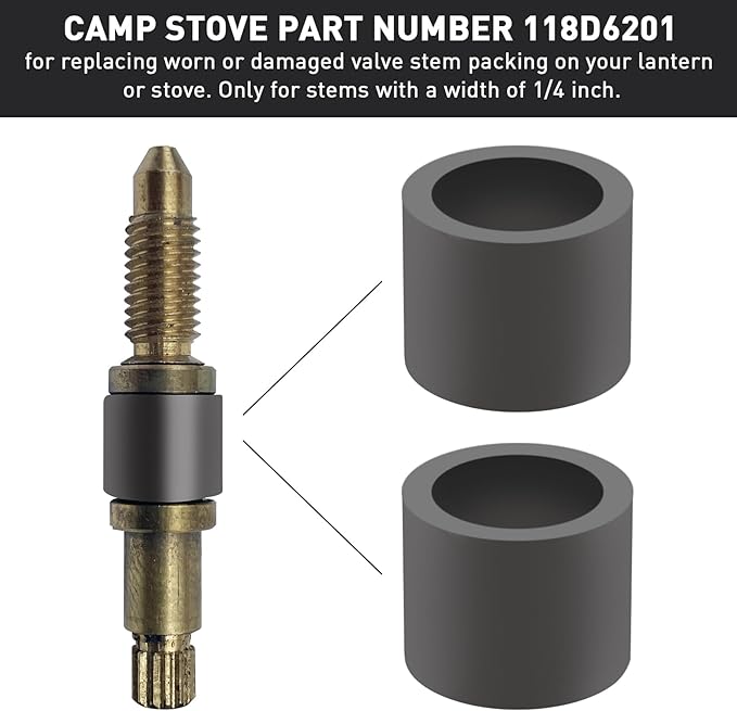 118D6201 Lantern Valve Stem Packing for Coleman Lantern/Stove 200A 228 400 500 501 etc