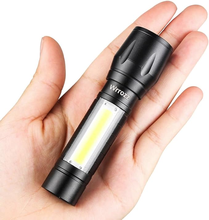 Led Flashlight Rechargeable USB Mini Torch Light, Ultra Brightest Small Flash Light Handheld Pocket