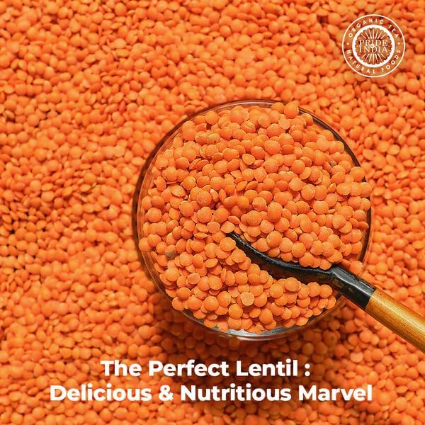 Pride Of India - PACK of 6 - Indian Split Masur Red Lentils - Protein & Fiber Rich Masoor Dal, 1.5