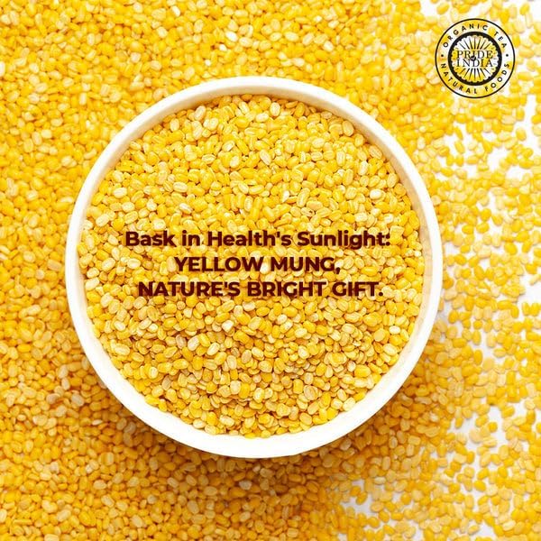 Pride Of India - PACK of 6 - Indian Split Yellow Mung Lentils - Protein & Fiber Rich Moong Dal, 1.5