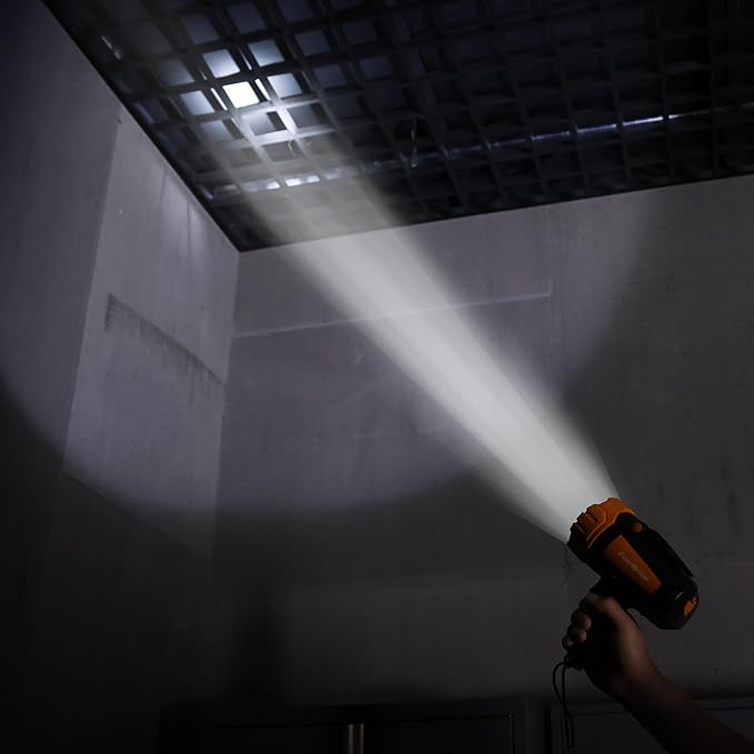 EverBrite Powerful Rechargeable Spotlight, 500lm LED Flashlight with Adjustable Stand, Perfect for