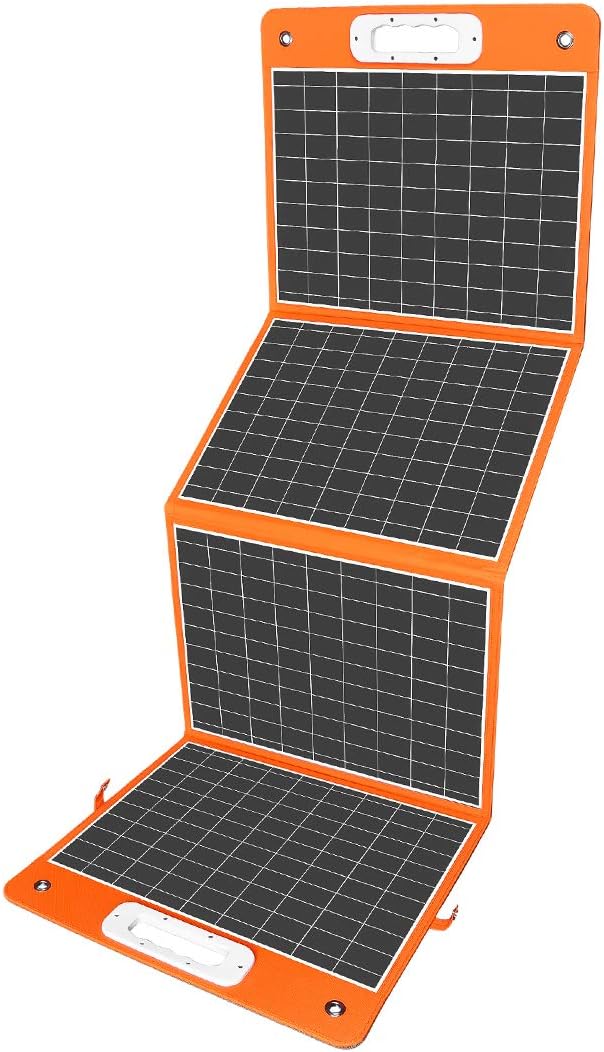 Flashfish 100W 18v Foldable Solar Panel, High-Efficiency Solar Charger with Dc Output & 65W USB.C