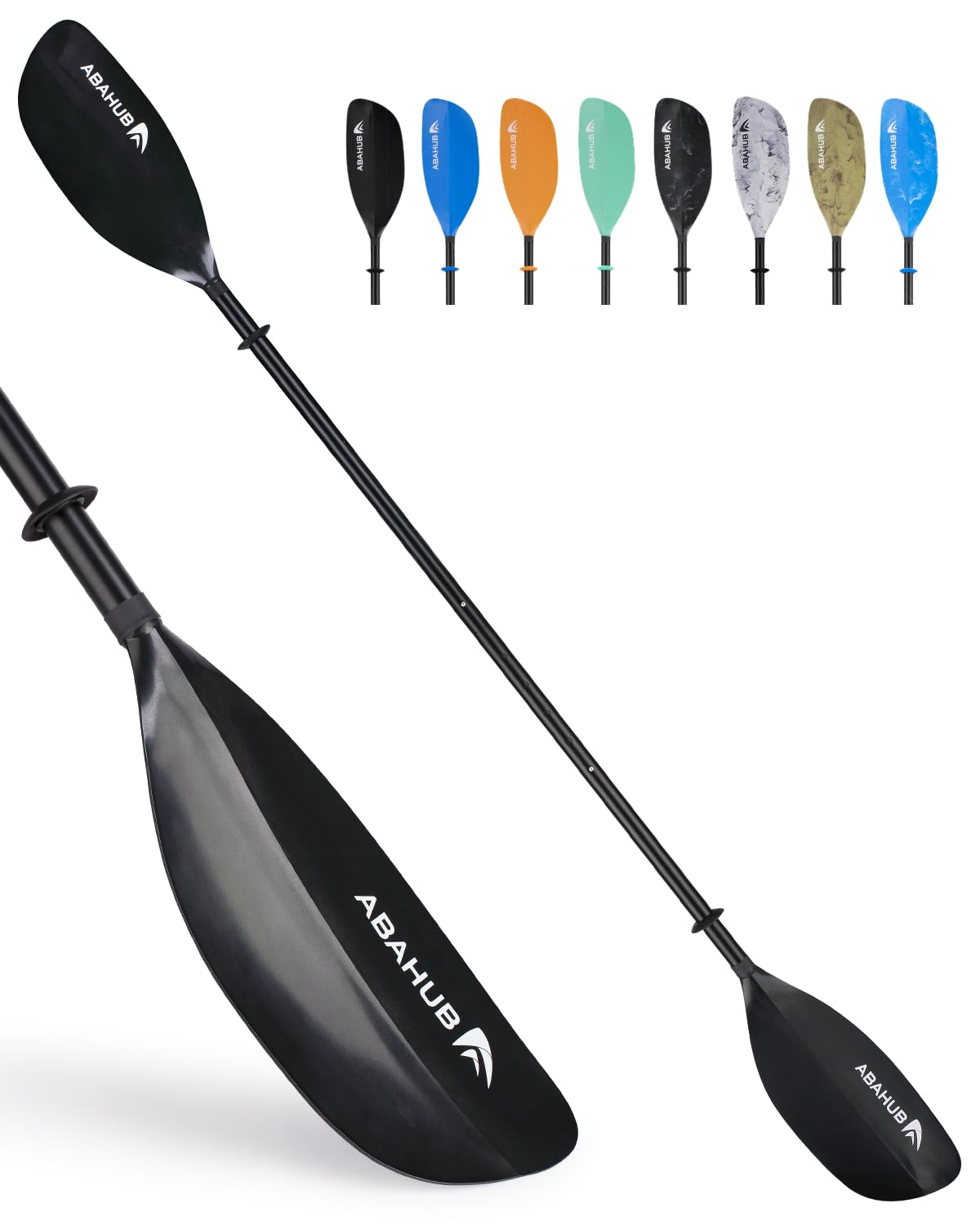 Abahub Kayak Paddle - 230cm, Adjustable, Black - product view 1