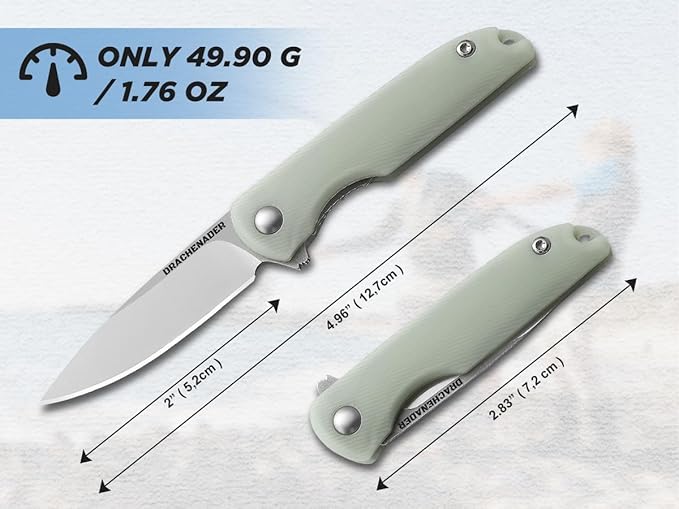 4-24/25" Mini Pocket Knife for Men and Women, Small Folding EDC Knife, 2.04" Silver Sharp Blade
