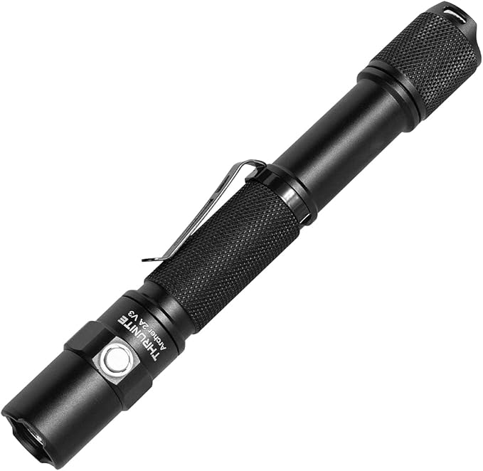 ThruNite 2PCS Archer 2A V3 Cool White LED Flashlight 500 Lumens, Mini AA Flashlight with Lanyard