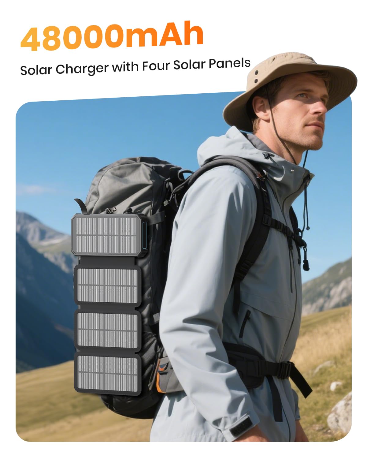 SOARAISE Portable Power Bank - 48000mAh, Solar - product view 6