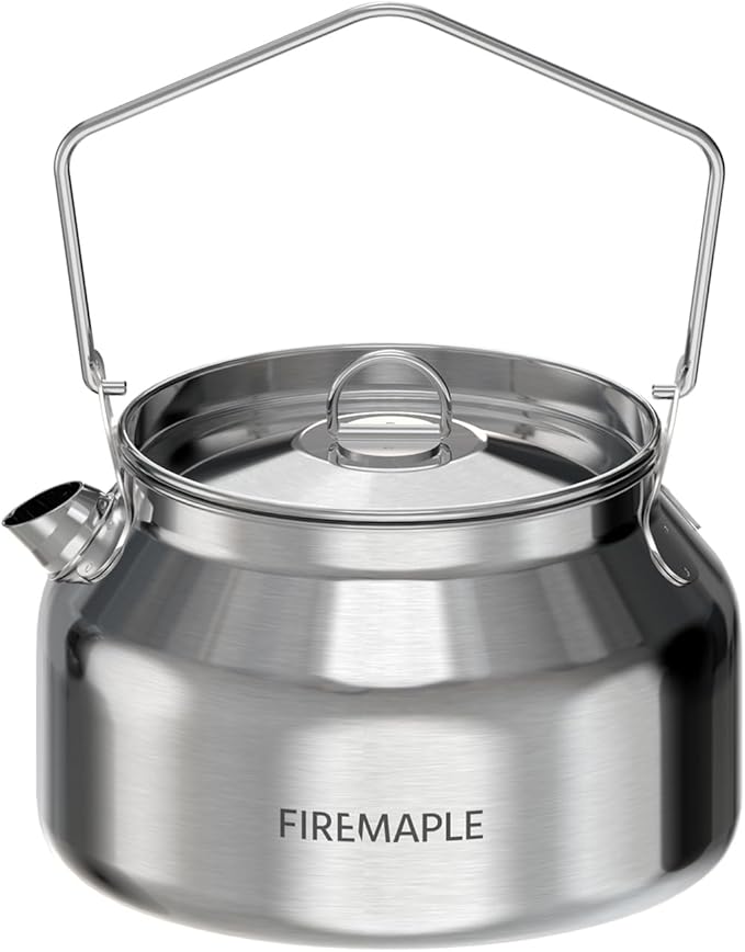 Fire-Maple Antarcti Portable 1.2 Liter Lightweight Stainless Steel Camping Kettle | Durable and