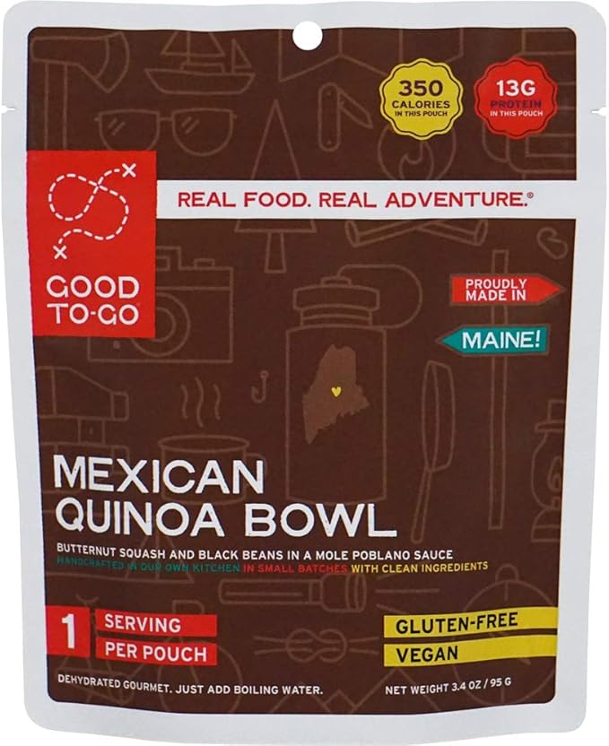 GOOD TO-GO Weekender 3-Pack | 2 Entrees + 1 Breakfast | Camping Food, Backpacking Food | Just Add