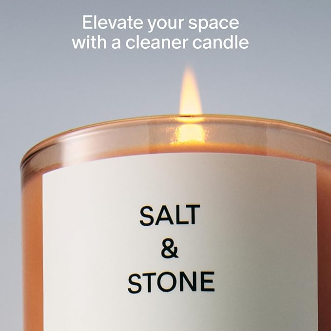 SALT & STONE Scented Candle for Women & Men | Hand-Poured, Aromatic & Fragrant | Coconut & Soy