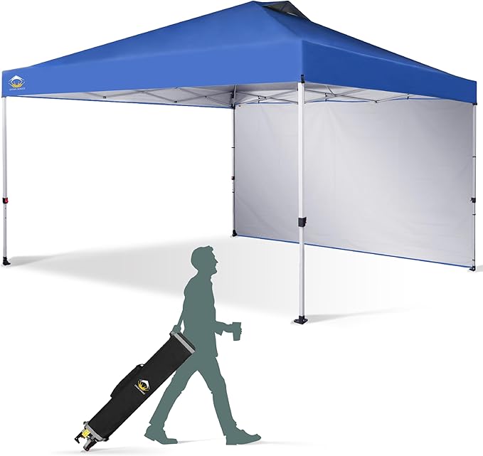 CROWN SHADES 12x12 Pop Up Canopy Tent Instant Commercial with 150D Silver Coated Fabric Including 1