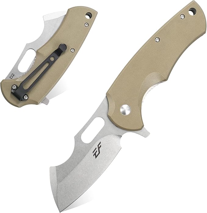 Eafengrow Pocket Knives D2 Blade and G10 Handle Folding Camping Knife Mini Outdoor Pocket Knife
