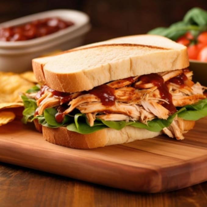 Old Hacienda BBQ Flavored Chicken | 100% Shredded Seasoned Chicken with Sauce | Fully Cooked &