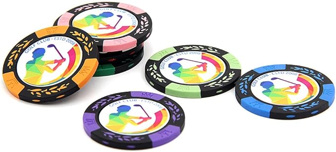 100 Premium Clay Poker Chips, Customized Your Image and Text, 11.5 Gram Casino Chips for Texas