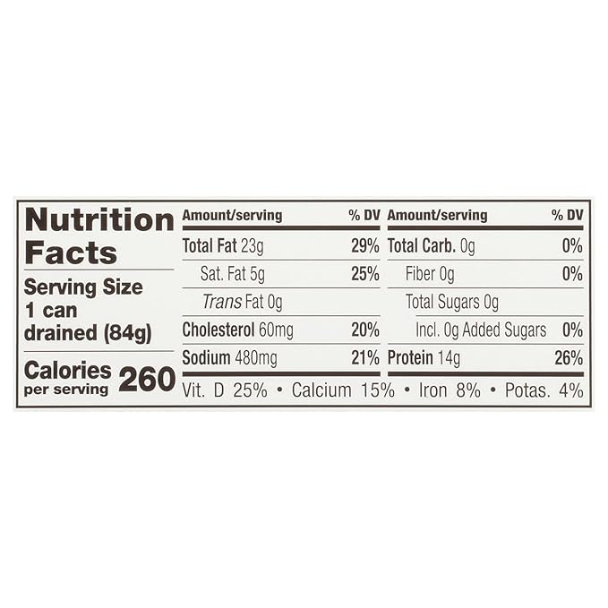 Brunswick Wild Caught Gourmet Brisling Sardines in Extra Virgin Olive Oil, 4.23 oz Can - Wild