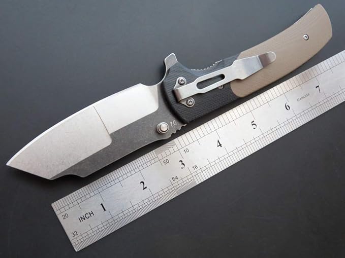 Eafengrow EF69 Pocket EDC Knife with Clip,Flipper Folding Knife for Camping Survival and Outdoor
