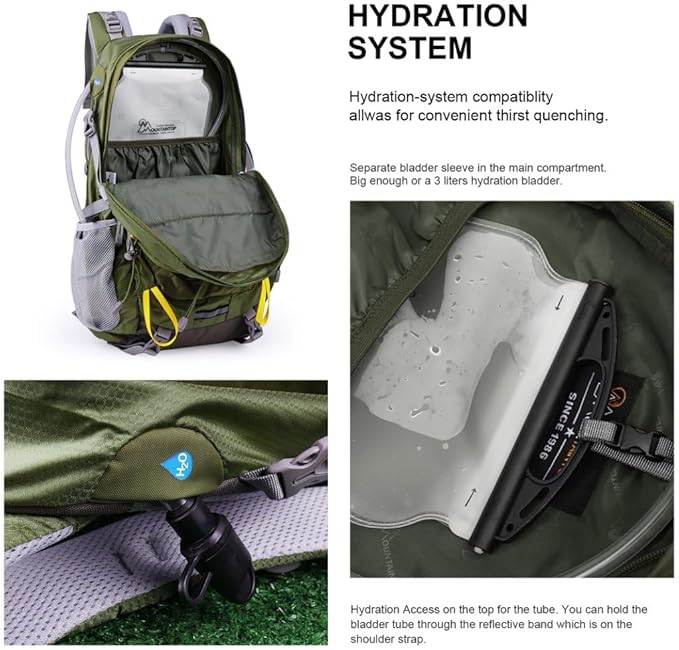 MOUNTAINTOP 25L/40L Hiking Backpack,Lightweight Travel Backpack for Men Women Outdoor Backpacking