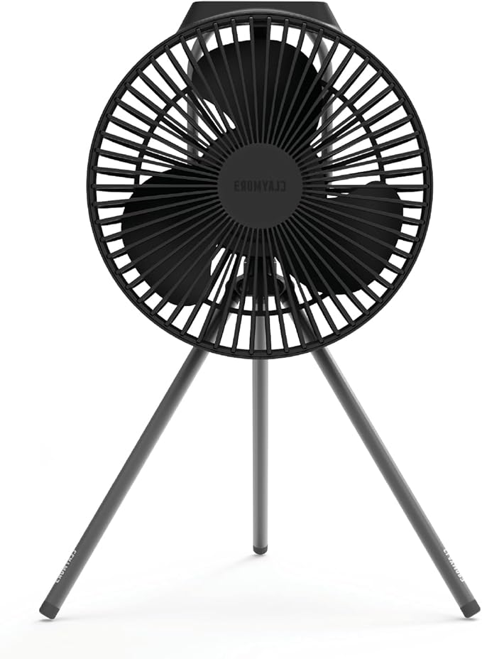 Claymore V600+ Black Rechargeable Portable Fan ??7,800mAh Battery, 4-Speed BLDC Ultra-Quiet Air